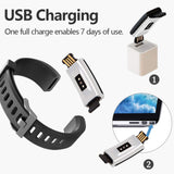 Best Dark Color Waterproof Fitness Tracker USB Charging - Dimdaa