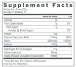 Supplement Facts Of Collagen Peptides - Dimdaa