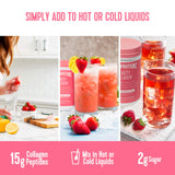 Buy Strawberry Lemon Collagen Peptides Beauty Supplement Online - Dimdaa