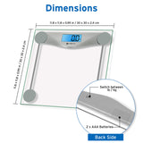 Best Digital Body Weight Bathroom Scale Dimension - Dimdaa